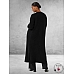 KAFFE CURVE Vest Lang Black Deep